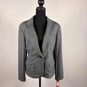 Merona | Stretch One-Button Blazer | XL| Gray